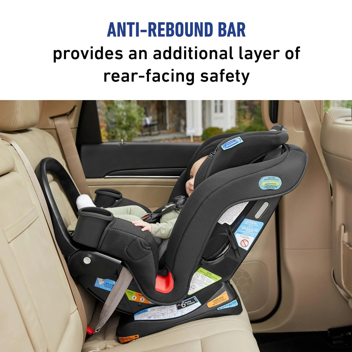 Extend2Fit 3-In-1 Car Seat Featuring Anti-Rebound Bar