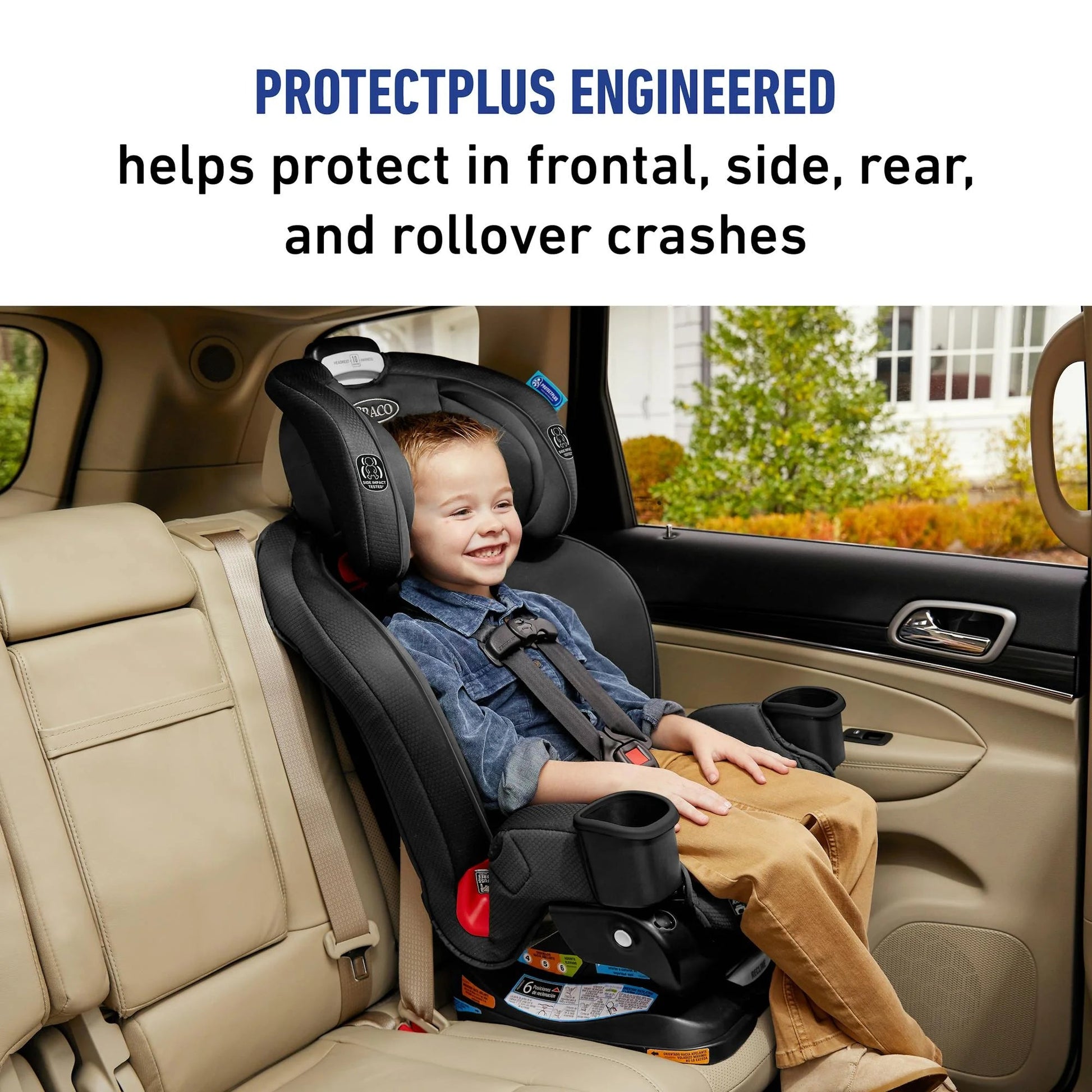 Extend2Fit 3-In-1 Car Seat Featuring Anti-Rebound Bar