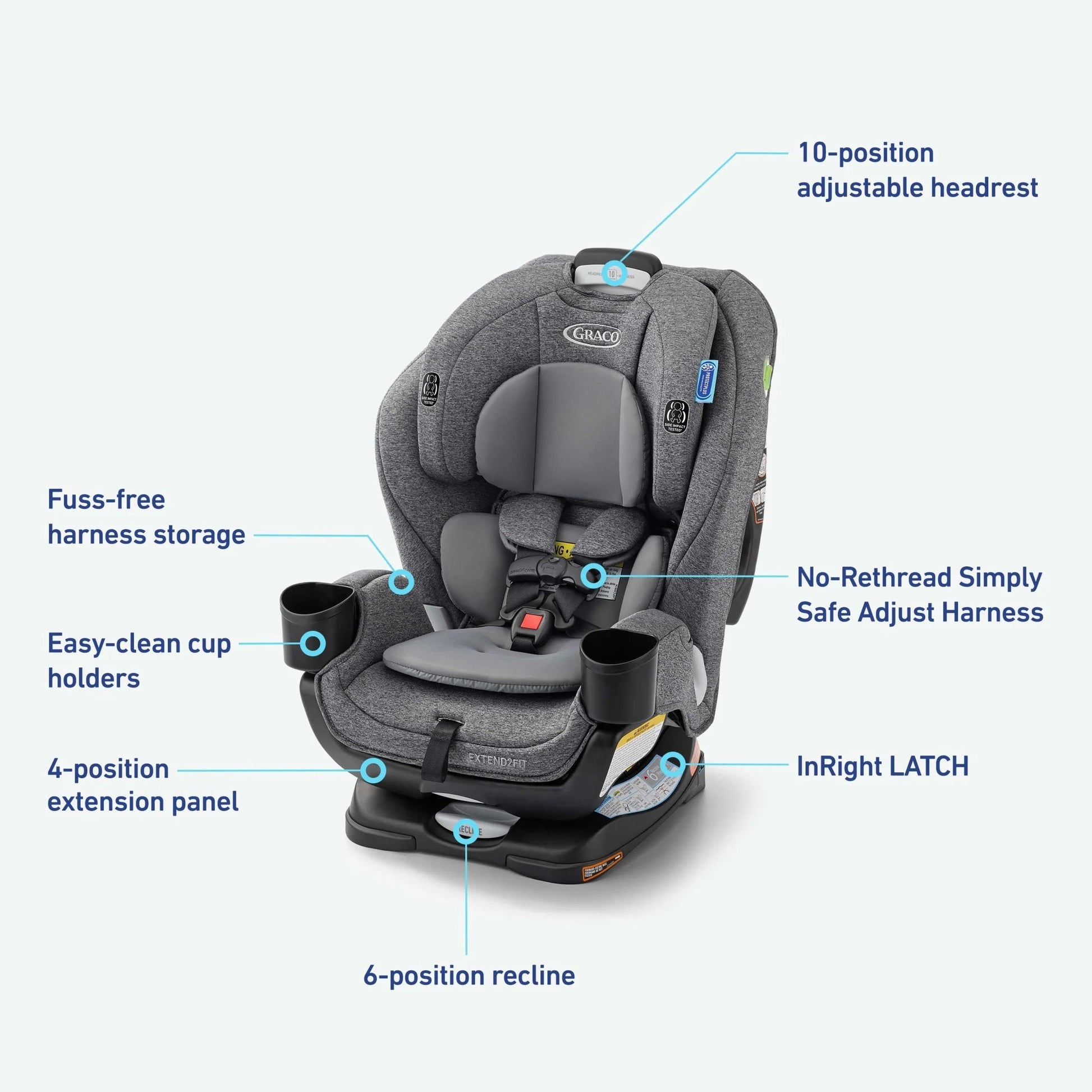Extend2Fit 3-In-1 Convertible Car Seat, Cullen