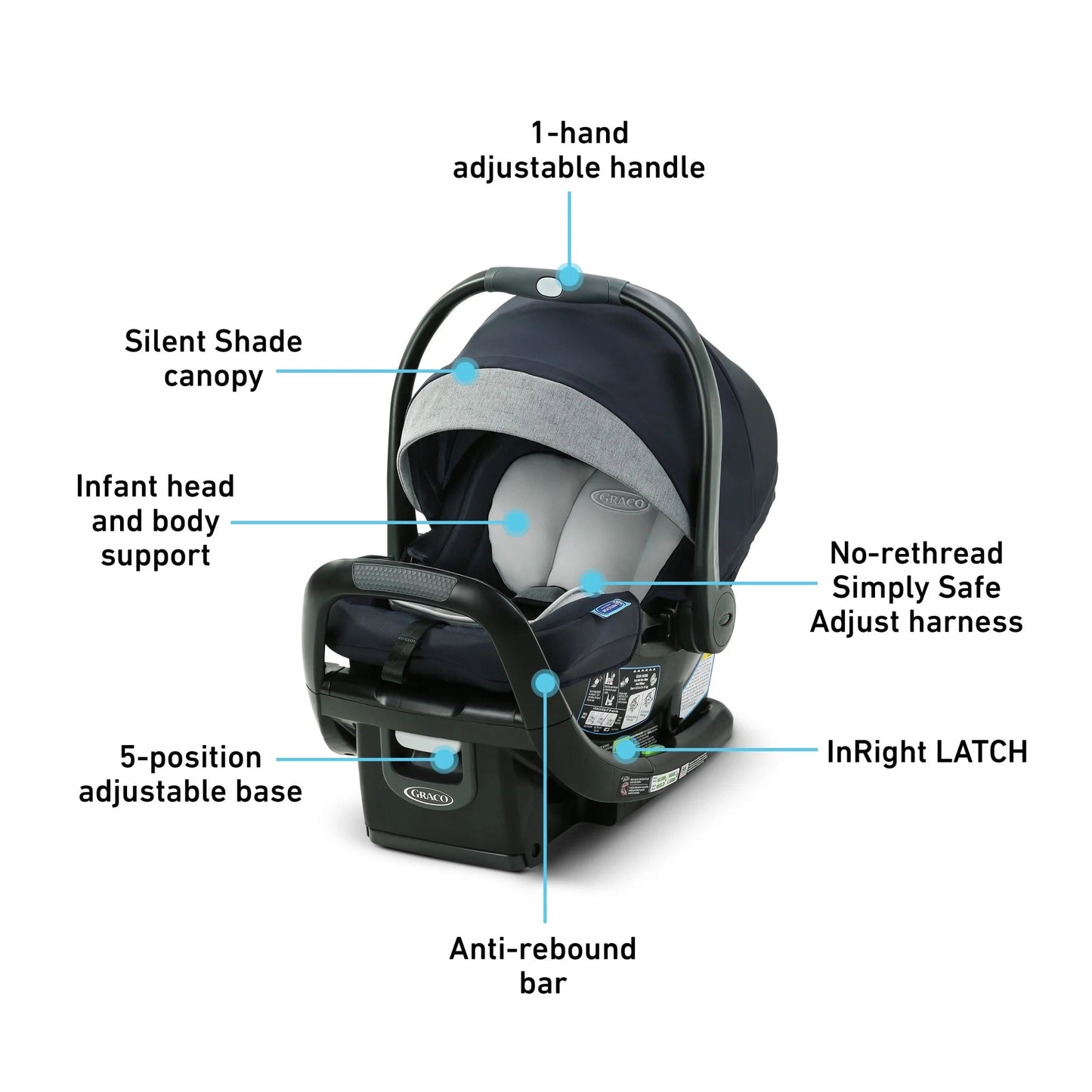 Snugride Snugfit LX Infant Car Seat, Nash