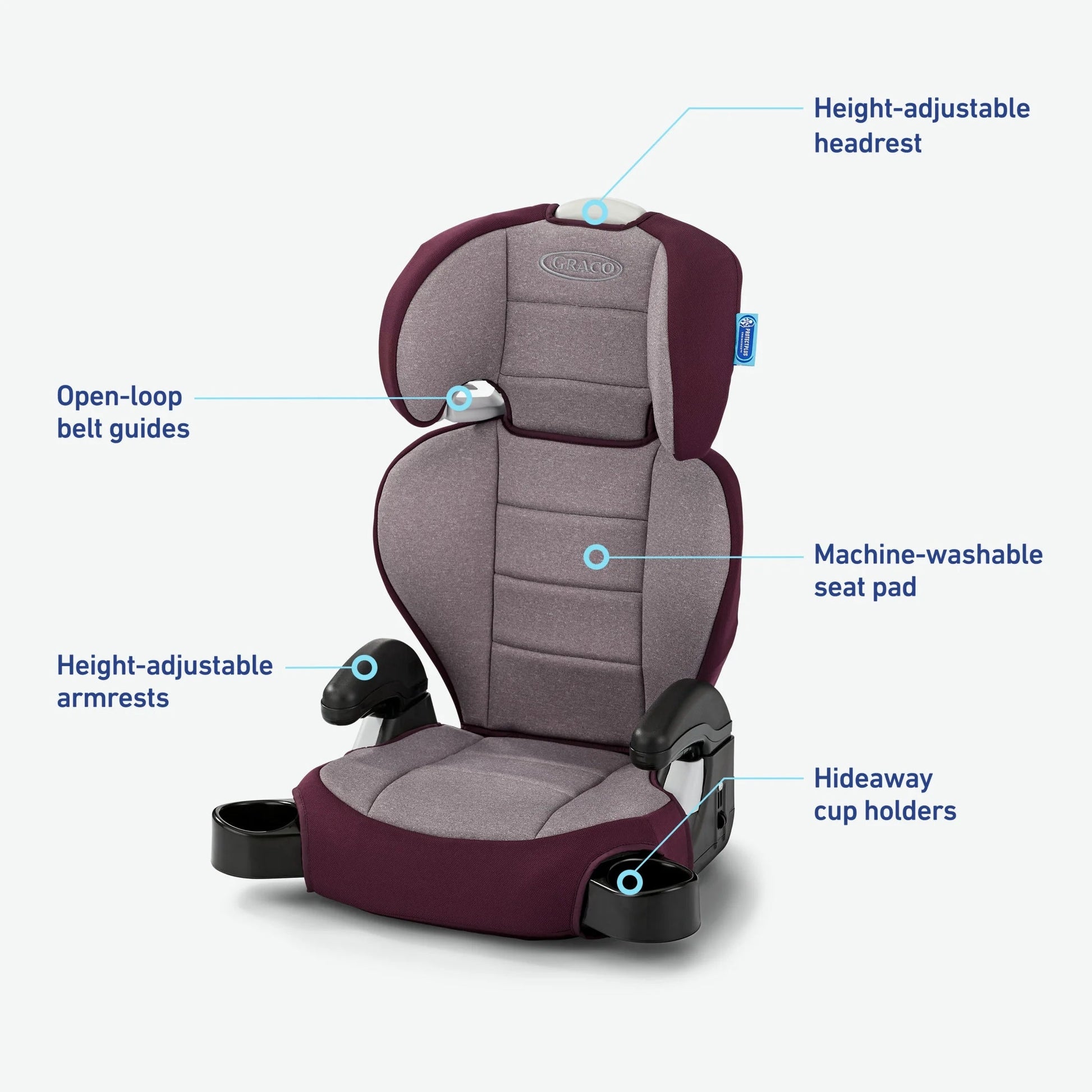 (3 Pack)  Turbobooster 2.0 Highback Booster Car Seat, Freya