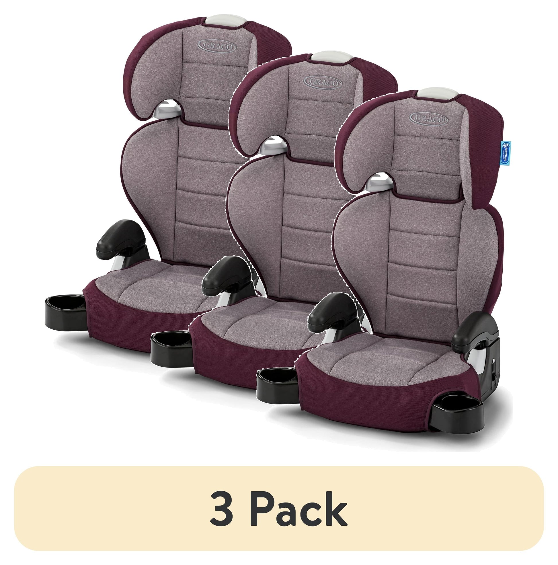 (3 Pack)  Turbobooster 2.0 Highback Booster Car Seat, Freya