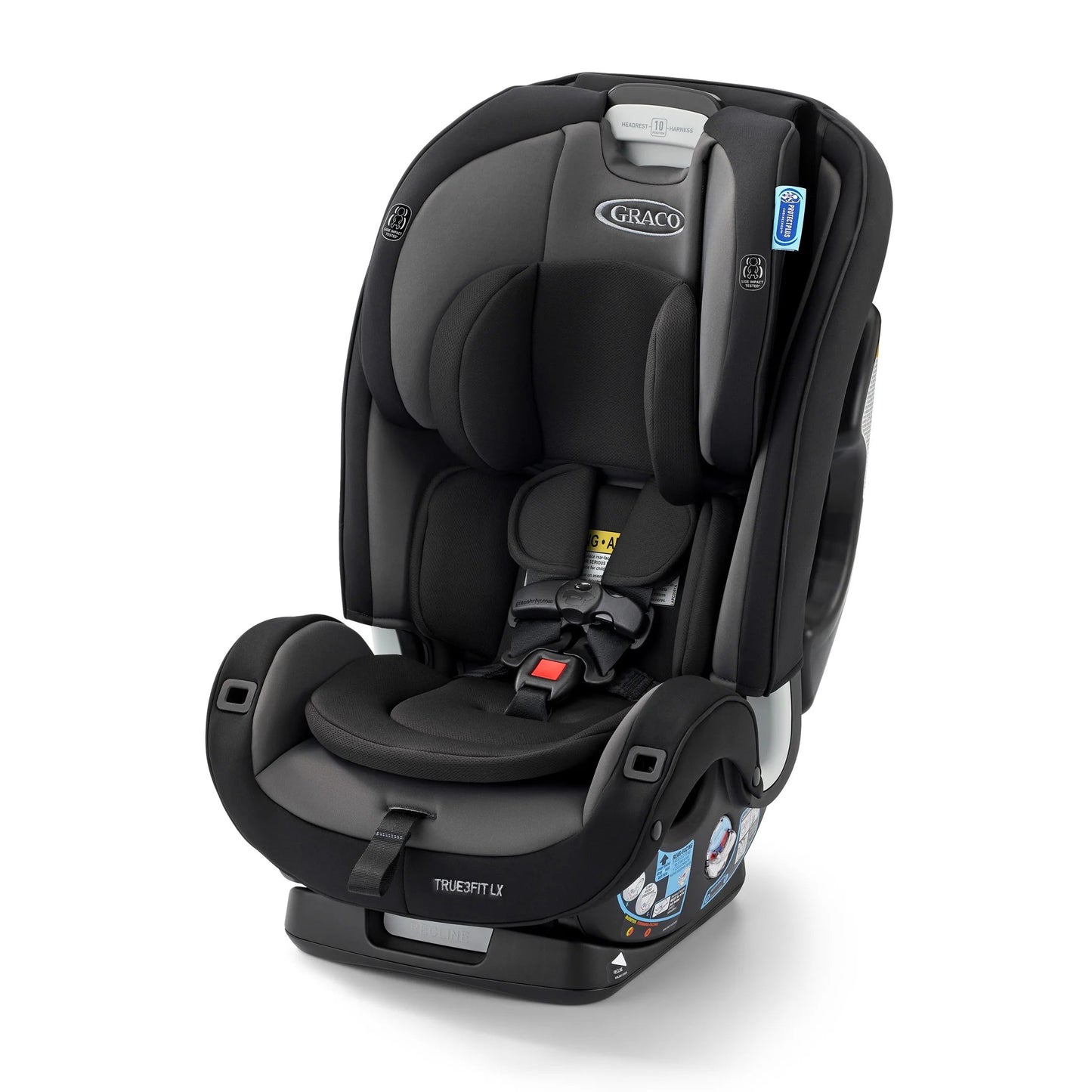 True3Fit LX 3-In-1 Convertible Car Seat Ft. Anti-Rebound Bar, Gotham, 19.2 Lb