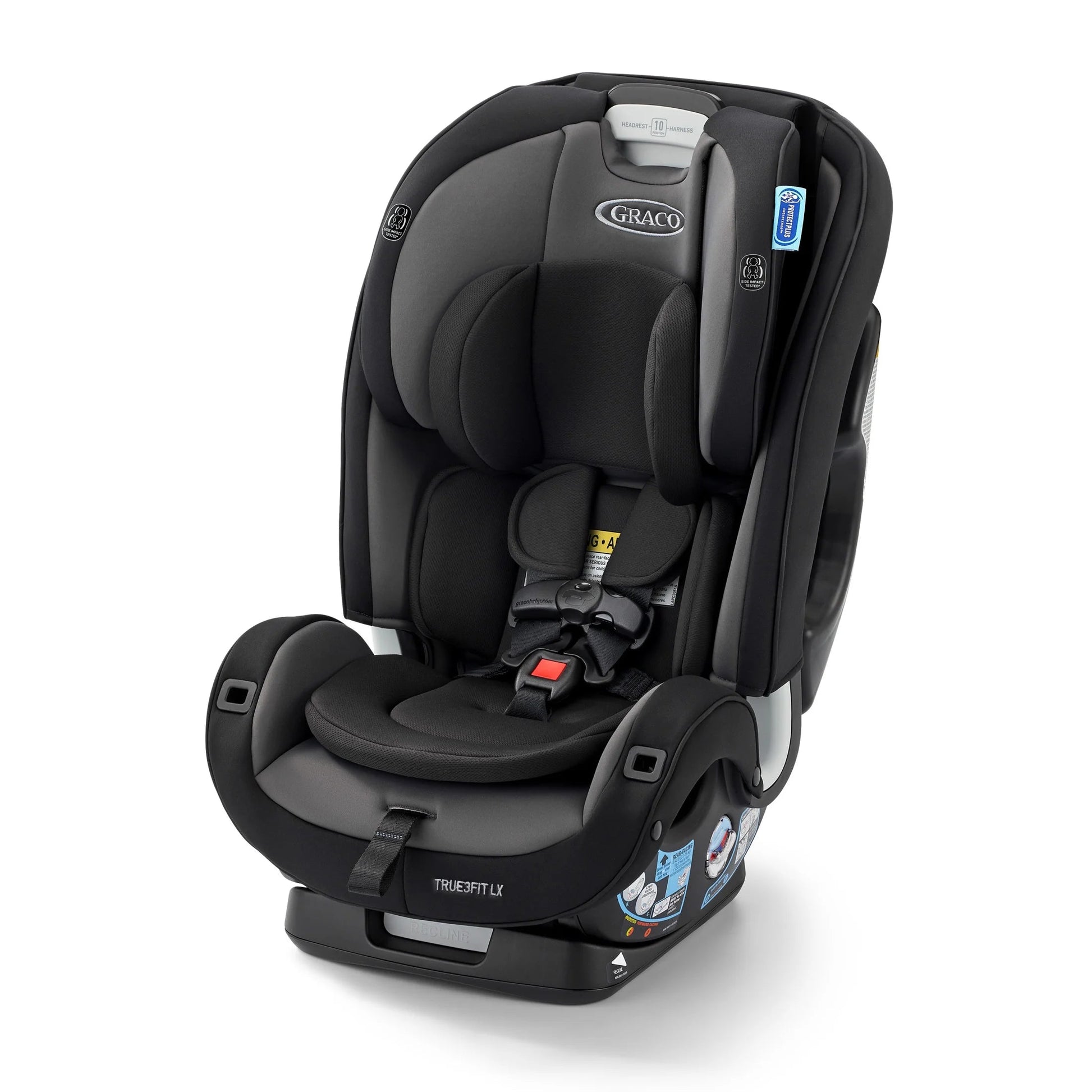 True3Fit LX 3-In-1 Convertible Car Seat Ft. Anti-Rebound Bar, Gotham, 19.2 Lb